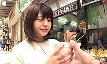 Ação de mamadeira intensa e estilo cachorrinho com uma linda universitária do Japão - Psychoporn net